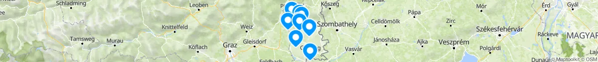 Kartenansicht für Apotheken-Notdienste in der Nähe von Burgauberg-Neudauberg (Güssing, Burgenland)
